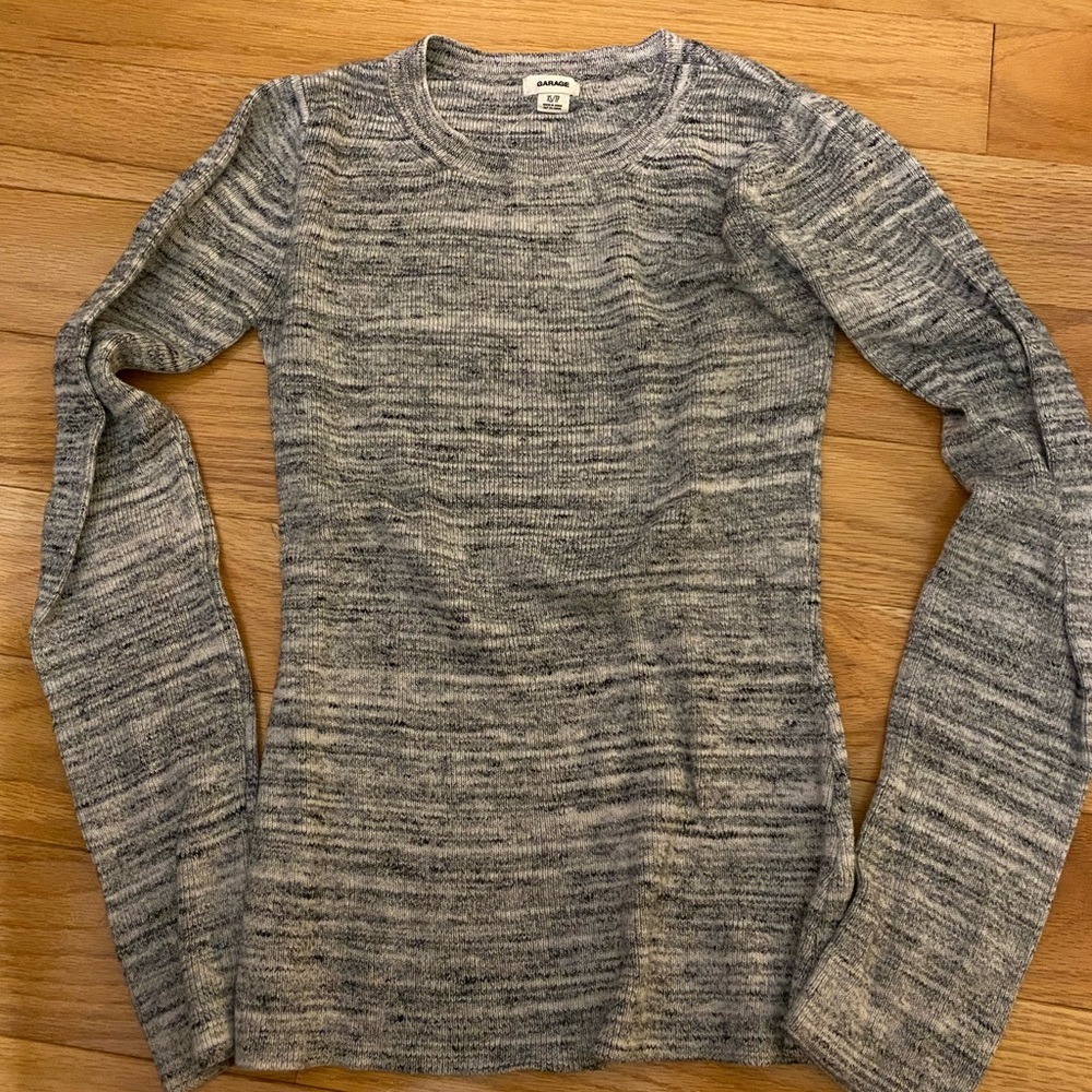 Garage Heather Gray Knit Top